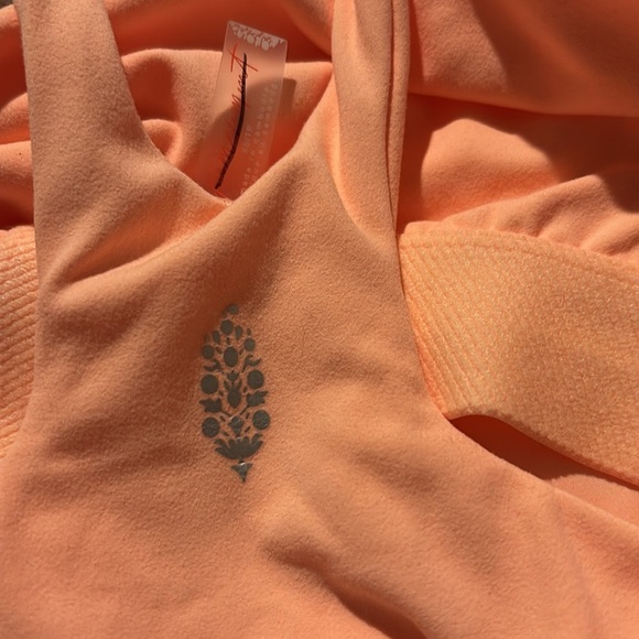 NEW FREE PEOPLE - Never Better Runsie in Light Orange Size XS - Picture 5 of 7